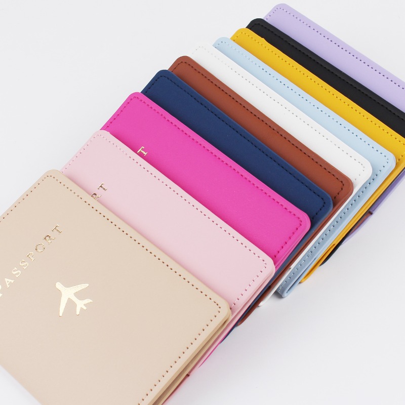 Tech Accessories For Travel - Funda de cuero PU para pasaporte