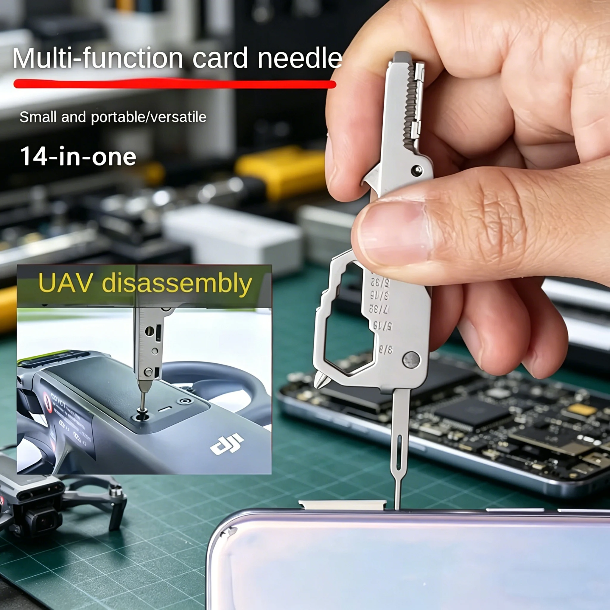Tech Accessories Kit - Llavero Multifunción EDC - Extractor de