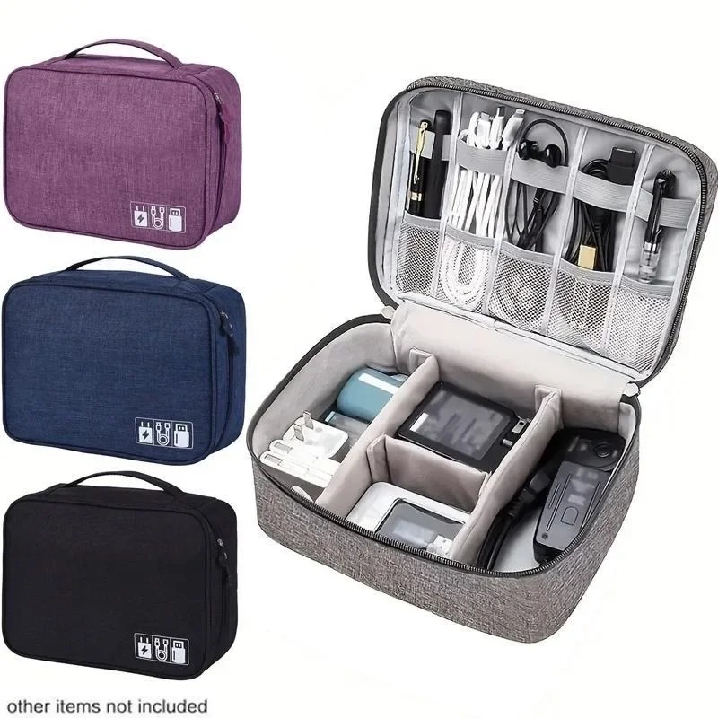 Tech Accessories Travel Case - Estuche Organizador de Electrónicos para Viaje,
