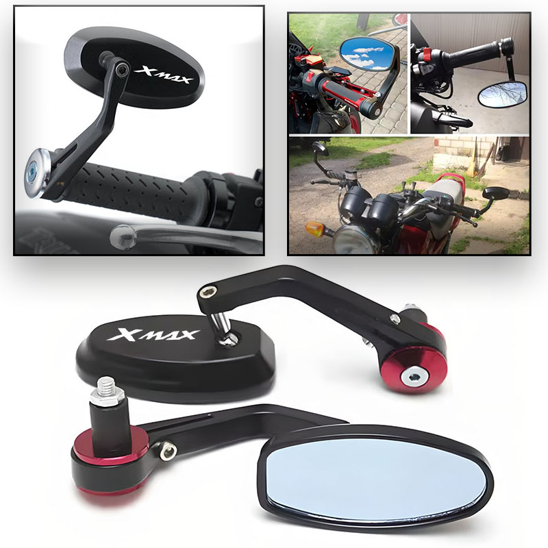 Xmax Tech Max Accessories - Espejos Retrovisores de Aluminio CNC para