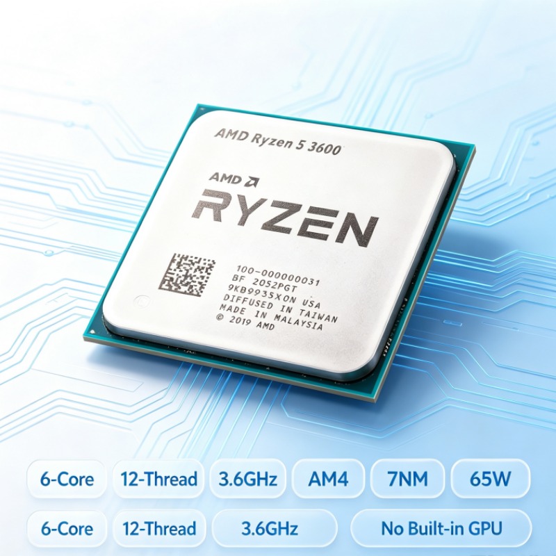 Amd Cpu Ryzen 5 - Procesador de Escritorio Ryzen 5 3600