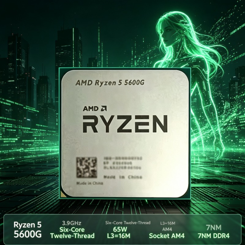 Amd Cpu Ryzen 5 - Procesador AMD Ryzen 5 5600G, 100-000000252,