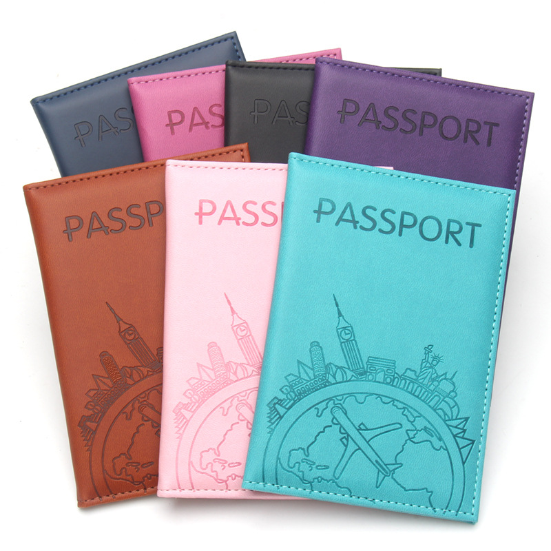 Tech Accessories For Travel - Porta pasaporte con estampado de vuelo