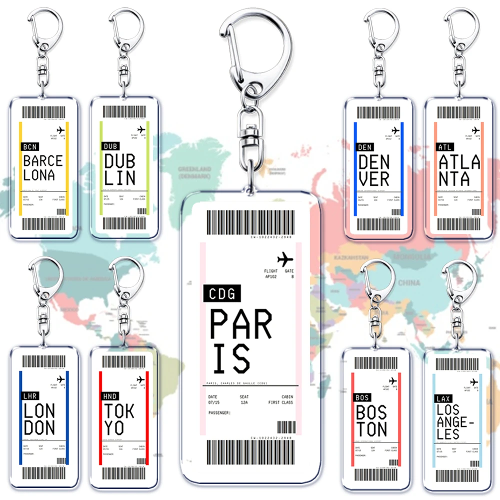 Tech Accessories For Travel - Llavero de tarjeta de embarque de
