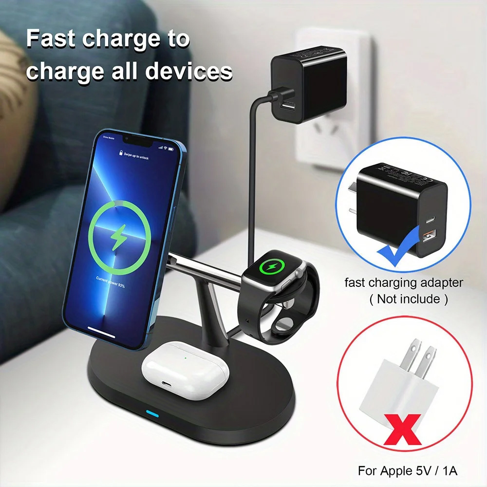 Base de Carga Inalámbrica Magn - Wireless Charger 3 In 1 reseña y precio