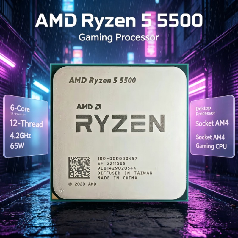Procesador AMD Ryzen 5 5500 AM - Amd Cpu Ryzen 5 reseña y precio