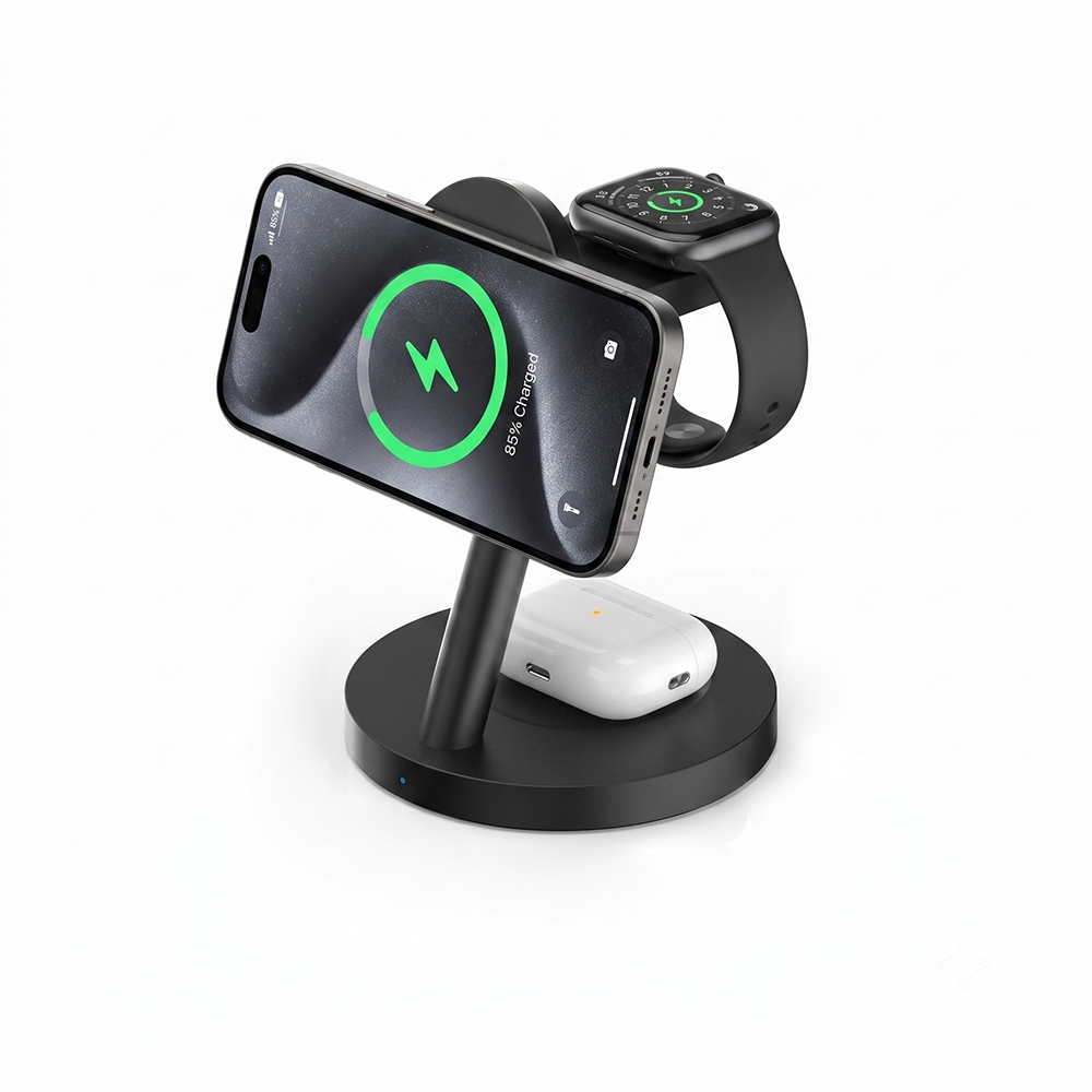 Estación de Carga Inalámbrica  - Wireless Charger 3 In 1 reseña y precio