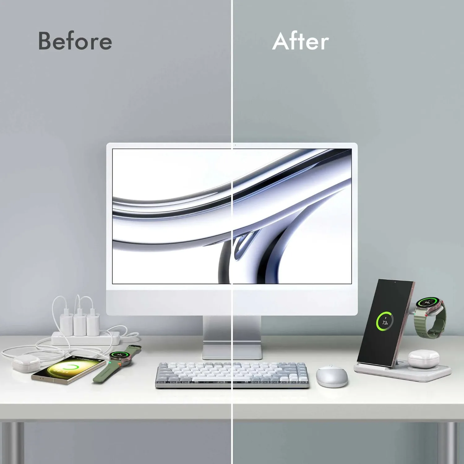 Estación de carga inalámbrica  - Wireless Charger 3 In 1 reseña y precio