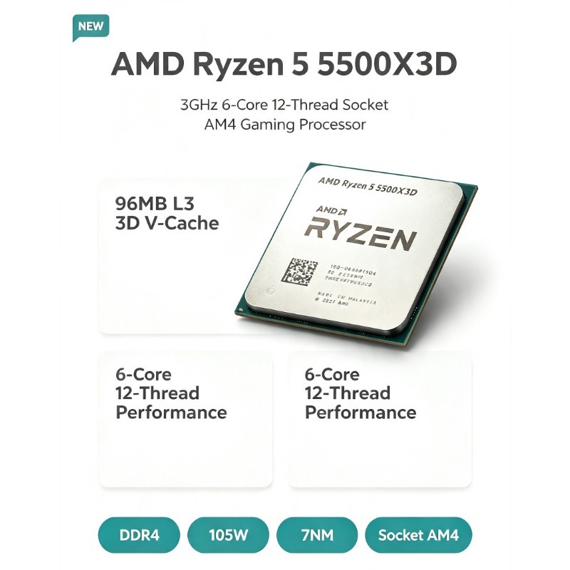 CPU para juegos AMD Ryzen 5 55 - Amd Cpu Ryzen 5 reseña y precio