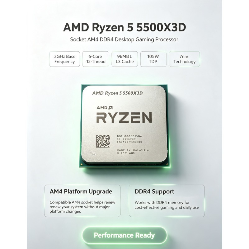 CPU para juegos AMD Ryzen 5 55 - Amd Cpu Ryzen 5 reseña y precio