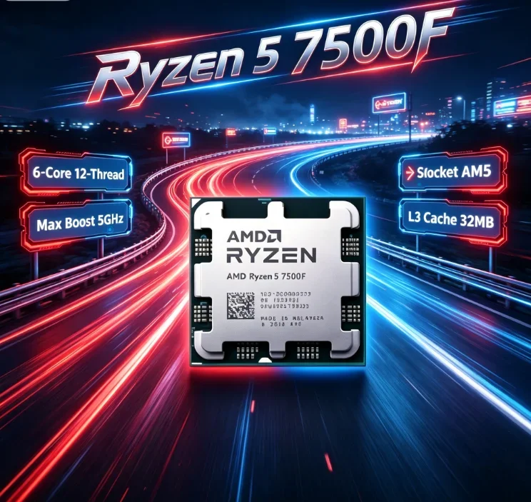 CPU AMD Ryzen 5 7500F R5 7500F - Amd Cpu Ryzen 5 reseña y precio