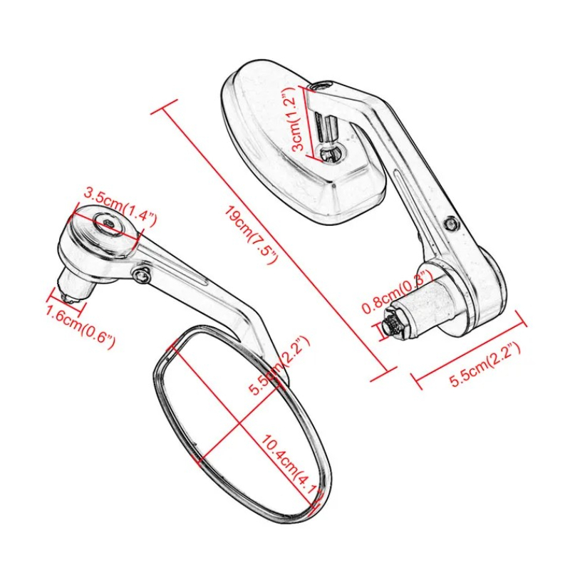Espejos Retrovisores de Alumin - Xmax Tech Max Accessories reseña y precio