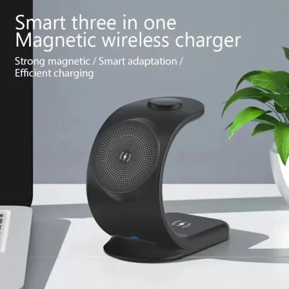 Cargador inalámbrico magnético - Wireless Charger 3 In 1 reseña y precio