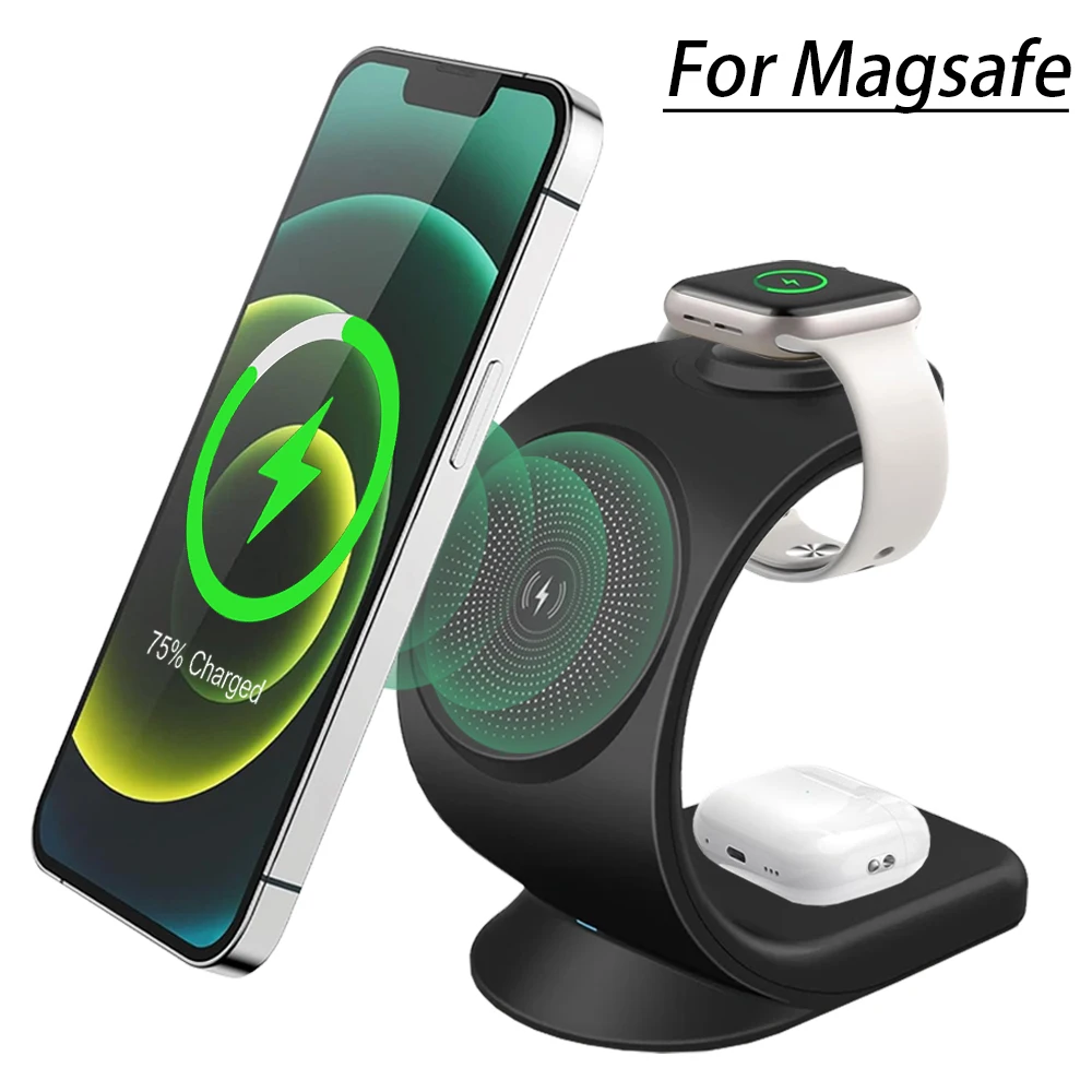Cargador inalámbrico magnético - Wireless Charger 3 In 1 reseña y precio