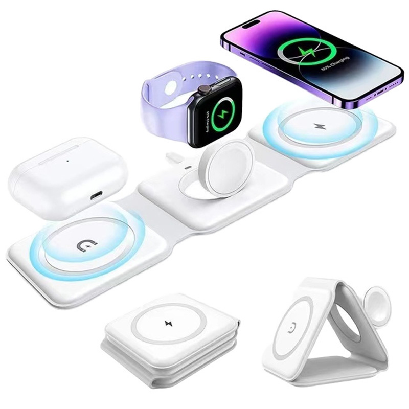 Cargador inalámbrico plegable  - Wireless Charger 3 In 1 reseña y precio