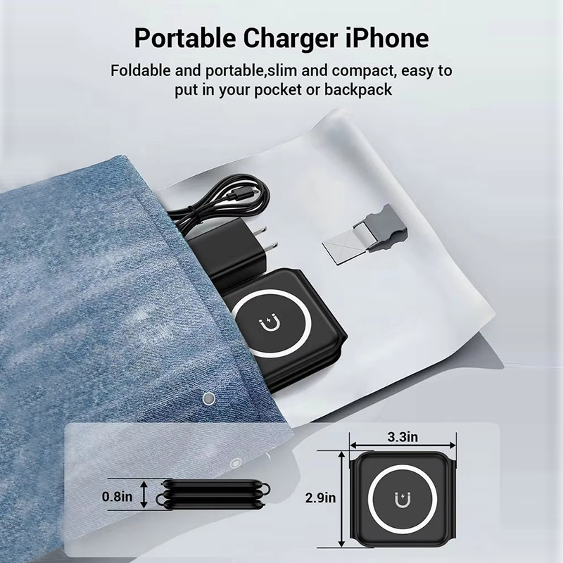 Cargador inalámbrico plegable  - Wireless Charger 3 In 1 reseña y precio