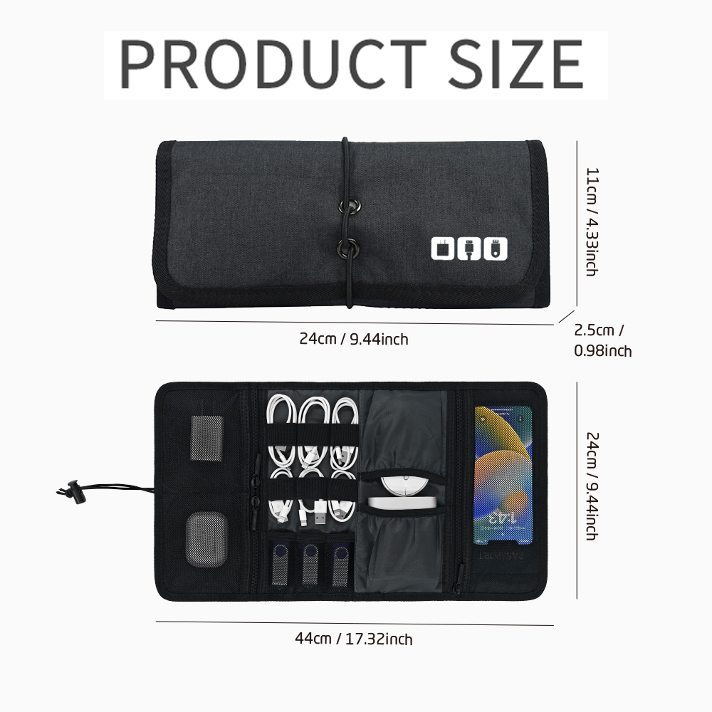 Bolsa Organizadora de Cables,  - Tech Accessories Travel Case reseña y precio