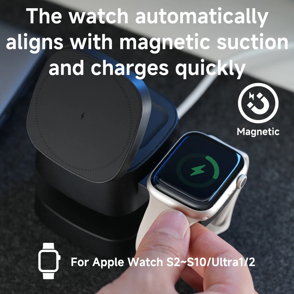 Cargador inalámbrico magnético - Wireless Charger 3 In 1 reseña y precio