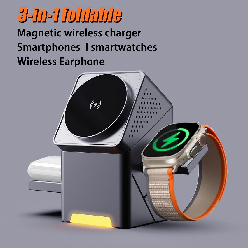 Cargador Inalámbrico Magnético - Wireless Charger 3 In 1 reseña y precio