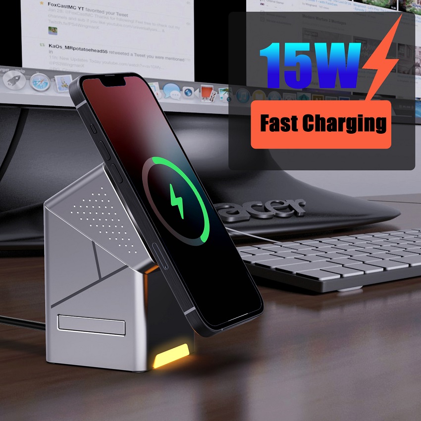 Cargador Inalámbrico Magnético - Wireless Charger 3 In 1 reseña y precio